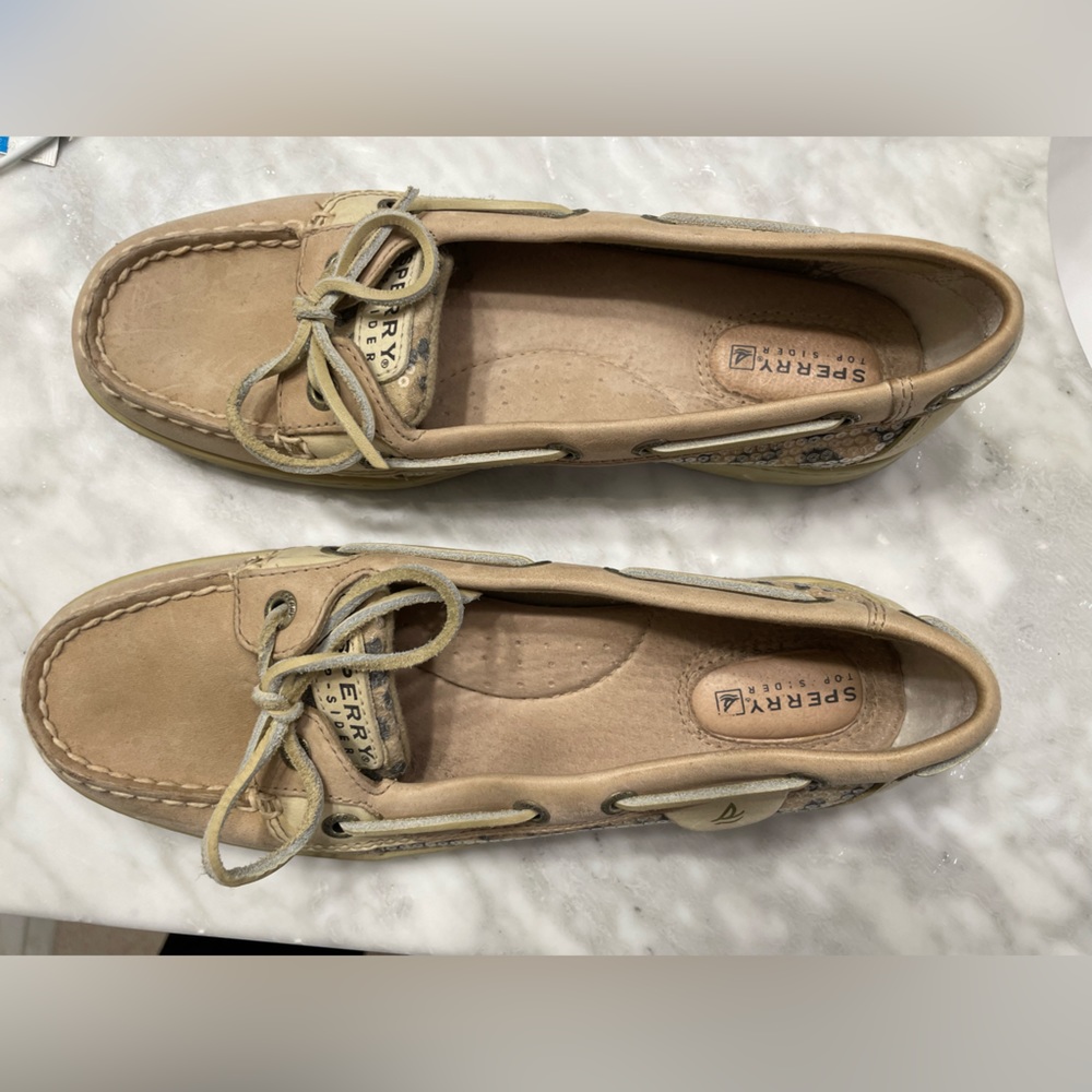 Sperry top sider leopard 🐆 print slip on boat shoes-NWOB—NEVER WORN and size 7 - Picture 3 of 3